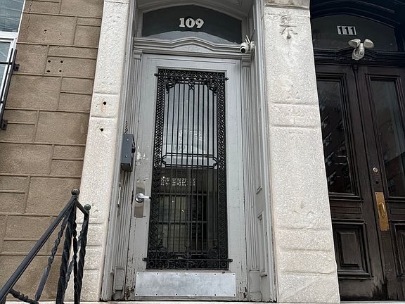 Front door to the building