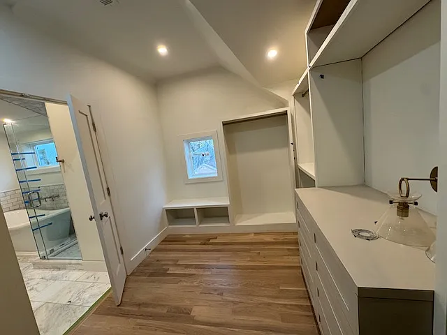 Master walk-in closet