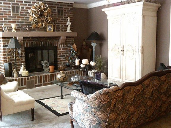 Living Room with Fireplace