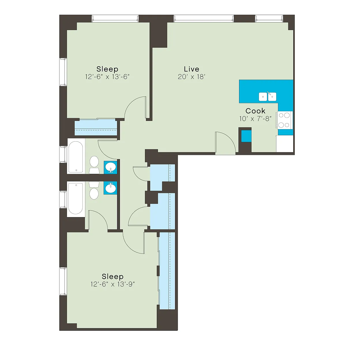 Floor plan 214e-2bT05