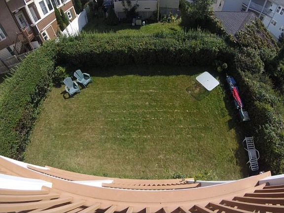 back yard from porch