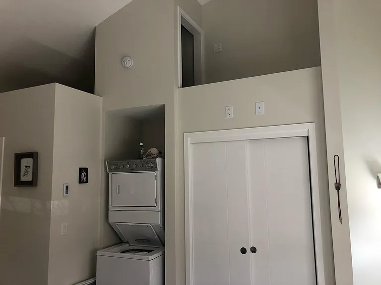 Laundry in upstairs bedroom