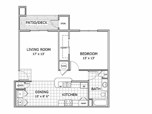 Floor plan 1 Bedroom