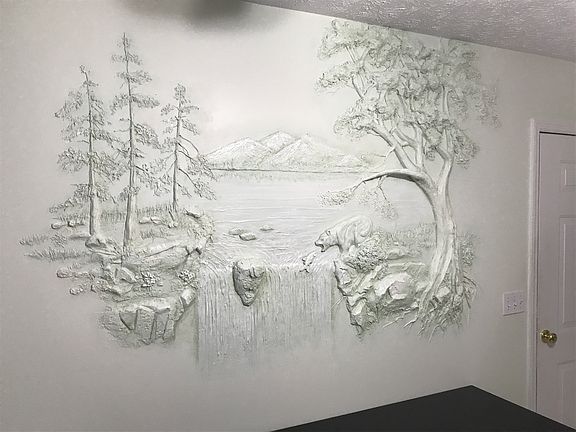 3-D Mural in Mud Room/Office