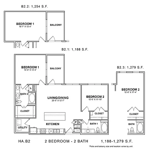 Floor plan HA.B2