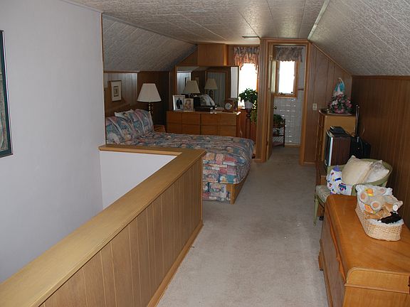 Master upstairs w half bath