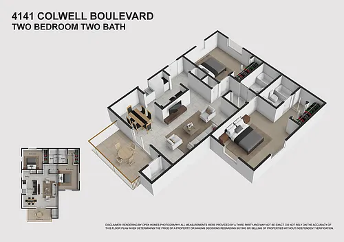 Floor plan 2 bedroom 2 bath