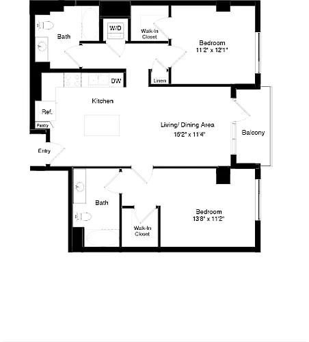 Floor plan Tower B1
