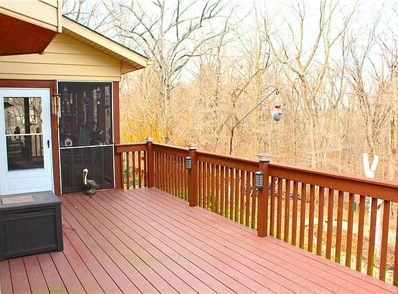 Back deck and entrance to the screened porch