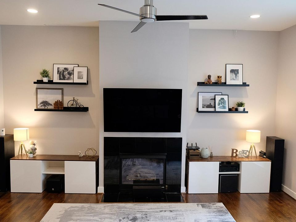 Open and modern living room on the second floor