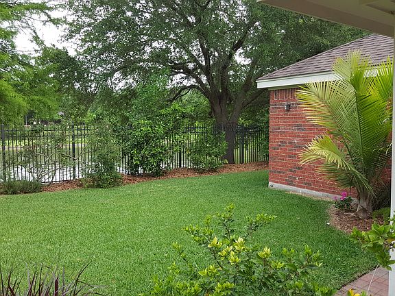 Backyard extends behind Garage