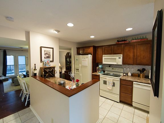 Kitchen view from the stairs
