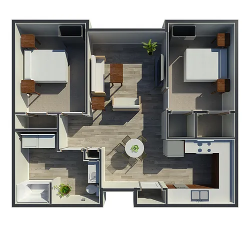 Floor plan 2 Bedroom