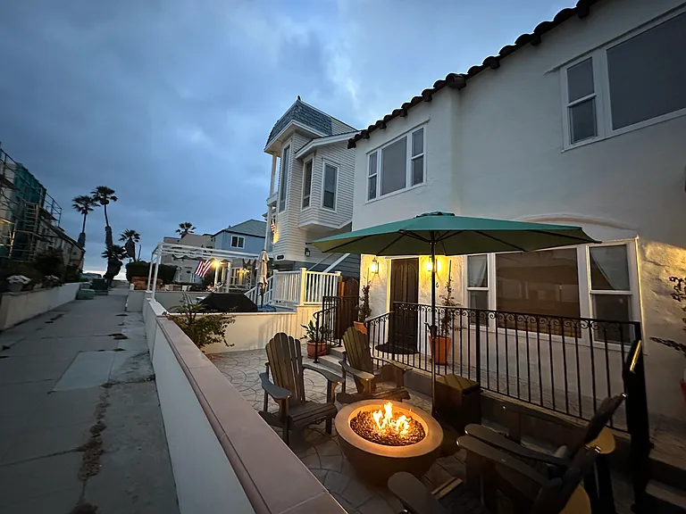 Private patio to enjoy the CA beach weather.