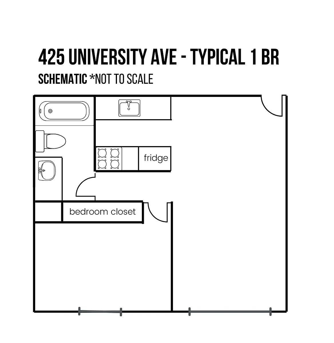 Floor plan 1 Bedroom