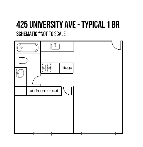 Floor plan 1 Bedroom
