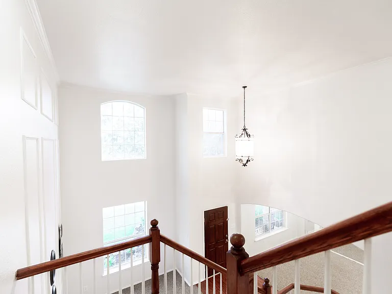 2 story windows in entry and formal living