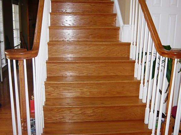 Wooden staircase