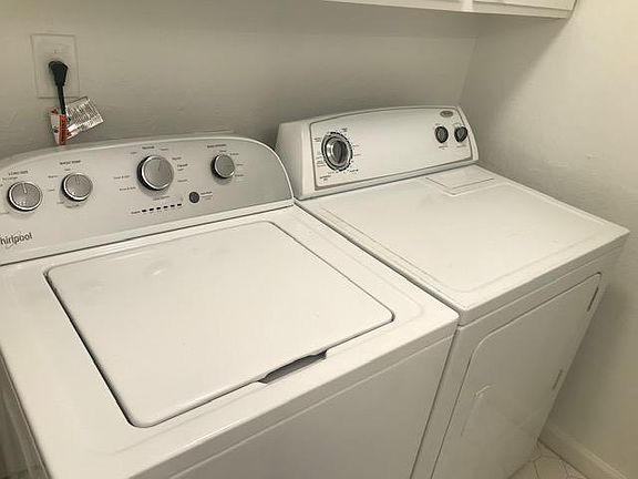 Washer and dryer included