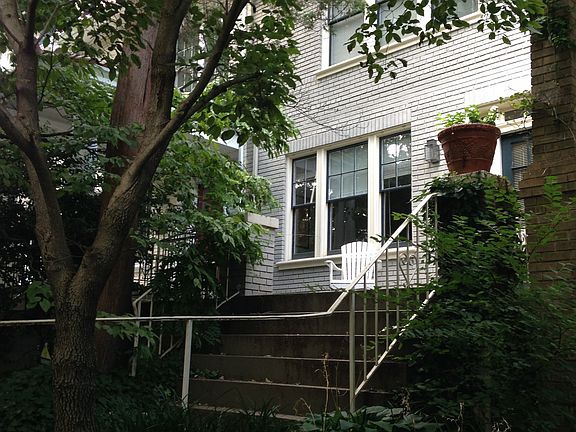 Front entry of house on Woodley Place