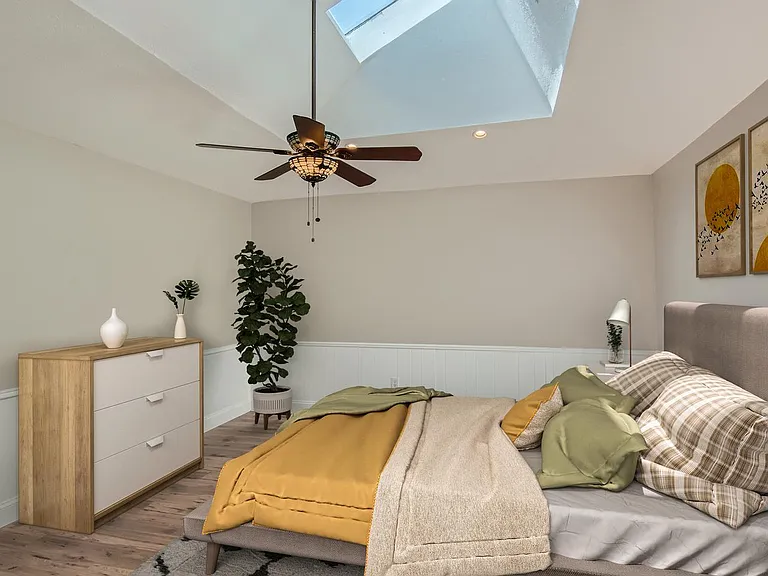 Bedroom 4. This image shows a virtually furnished space. Bedrooms come unfurnished.