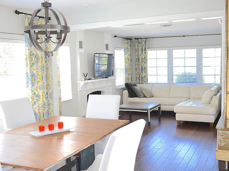 Open floorpan and hardwood throughout.