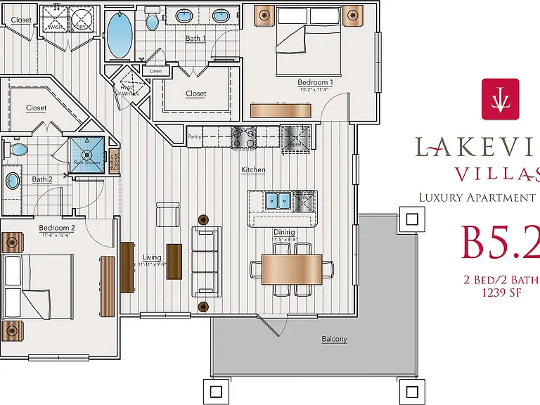 Lakeview Villas Floor Plan B5 Lakeview Villas Floor Plan B5