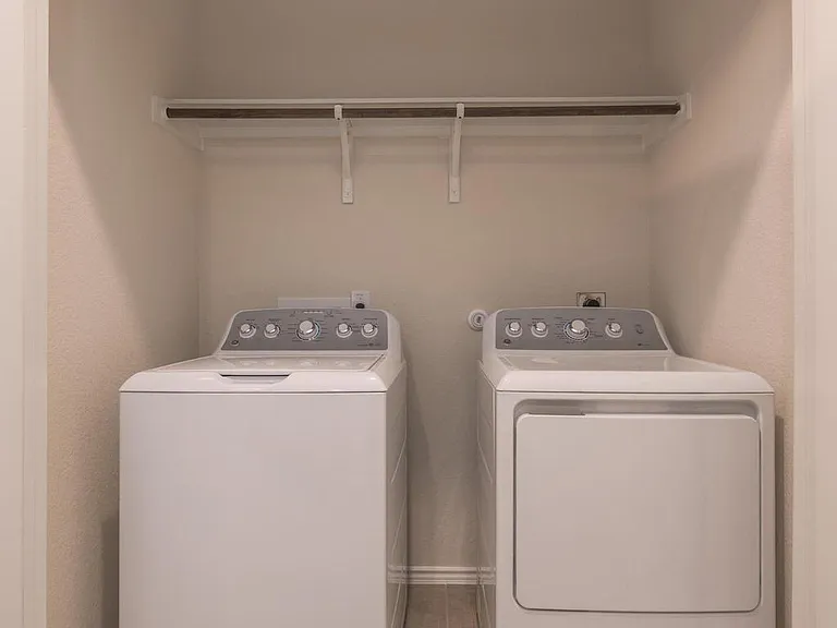 New washer and dryer come with the unit!
