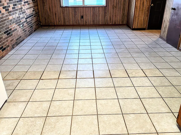 View of living room from the kitchen