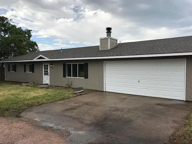 Oversized two car garage and large driveway.