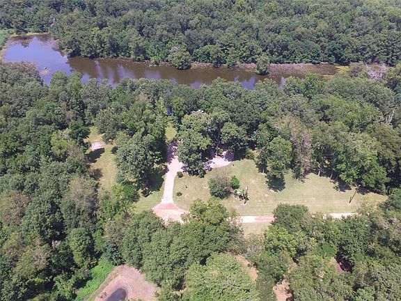 An aerial view of the lake this home sits on...