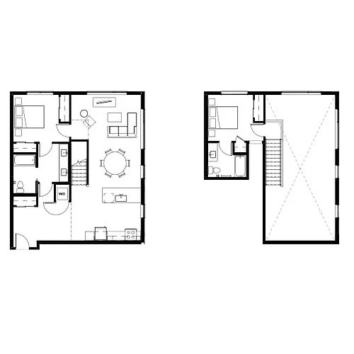 Floor plan Two Bed Penthouse 10