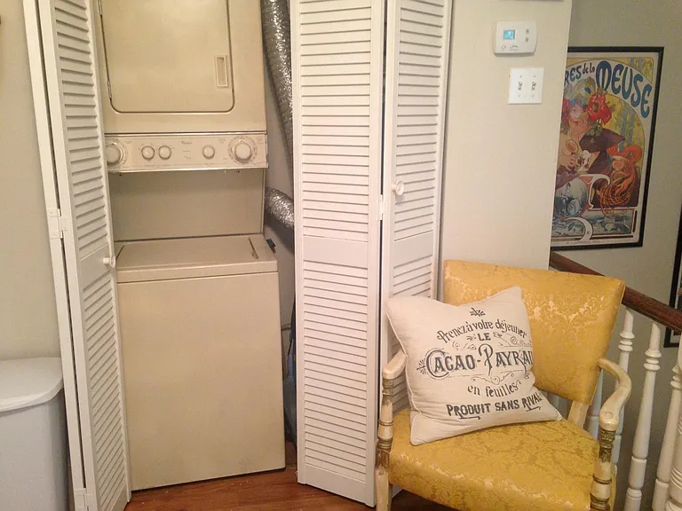 Stackable W/D & Heat/AC. Furniture NOT included