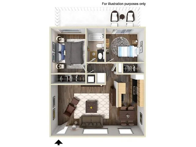 Floor plan B1C