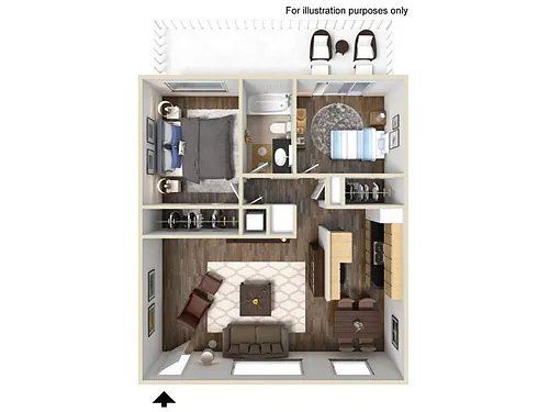 Floor plan B1C