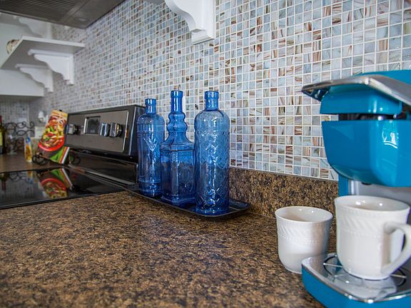 Beach inspired backsplash