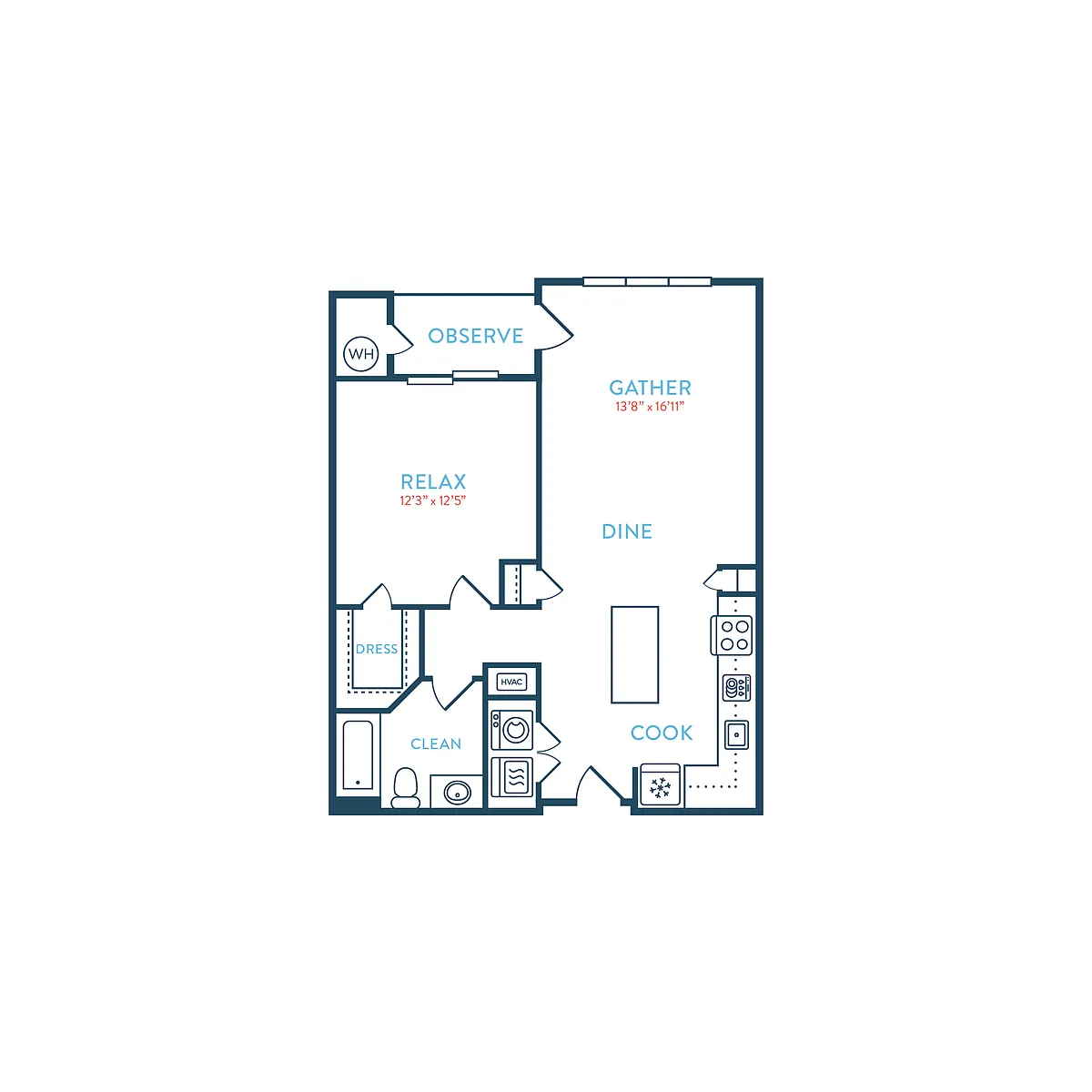 Floor plan Berkeley A1