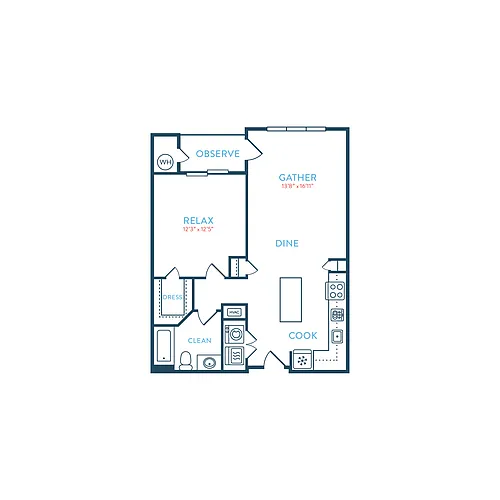 Floor plan Berkeley A1