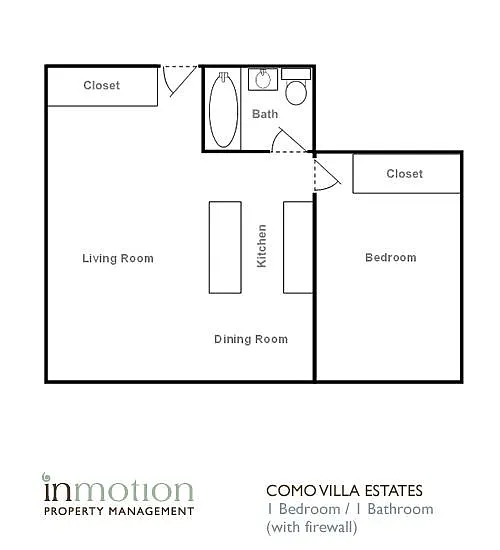 Floor plan 1 Bedroom (Stairwell)