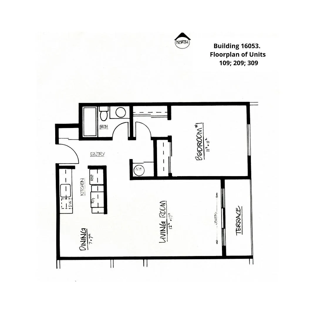 Floor plan One Bedroom - vintage