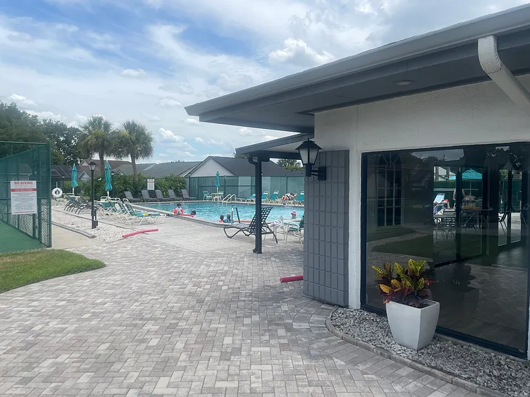 Main clubhouse pool 2 blocks away and another pool with tennis court just down the street