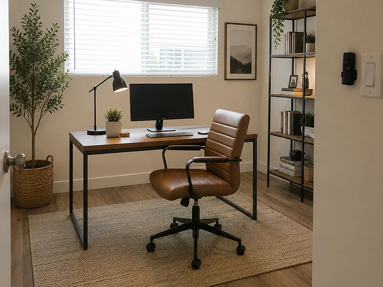 Secondary Room - Digitally-rendered photo, measurements /proportions approximate