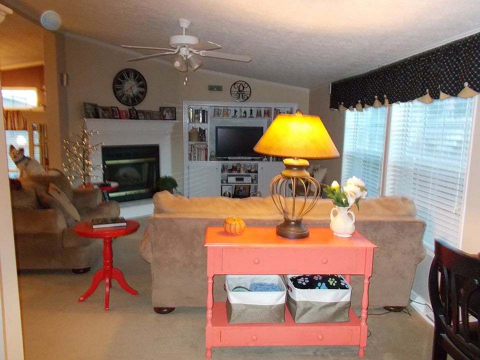 Living room with built ins