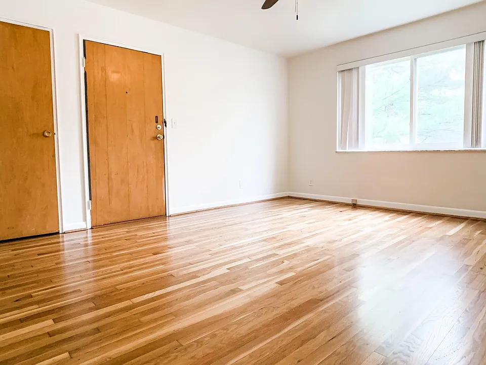 Living room, front door entrance and coat closet