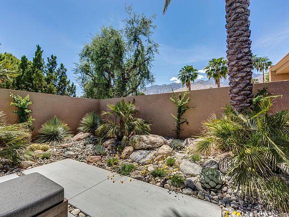 Mountain views from the courtyard.