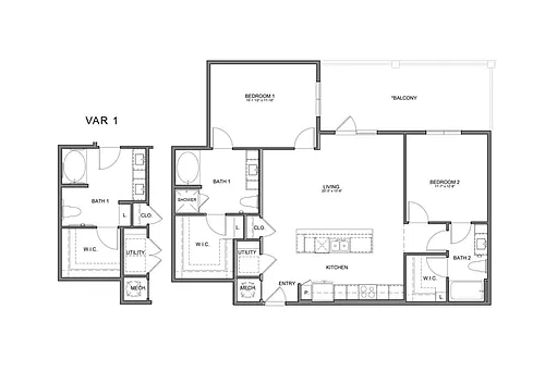 Floor plan Stag's Leap 7B6