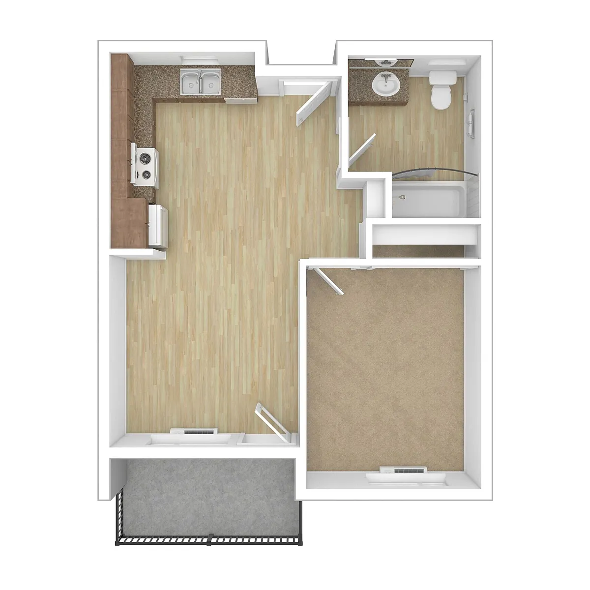 Floor plan 1X1