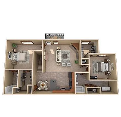 Floor plan 2B/2B Royal