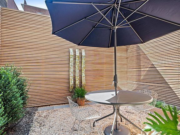 Private backyard