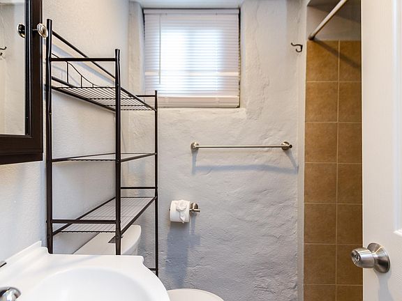 East bathroom with shower.